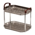thumbnail image 1 of Hzrsly Clear Plastic Bathroom Storage Rack, 2-Layer Desktop Organizer for Cosmetics, Ornaments, and Daily Essentials, Versatile Shelving for Home and Office Use, 1 of 6