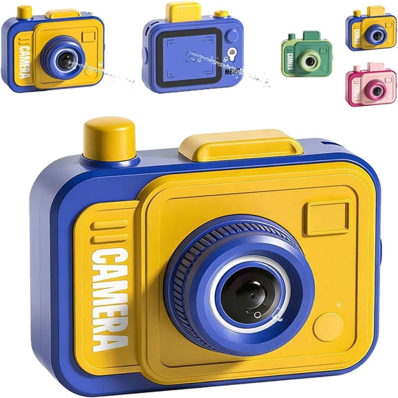 Hzrsly Double Sided Water Spray Prank Camera Toy Reverse Forward Splash Battle for Summer Pool Party Games