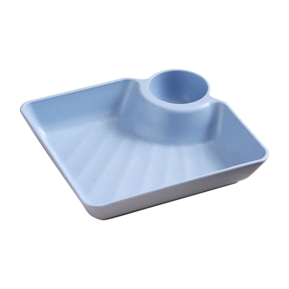 Hzrsly Dumplings Tray Plastic Plates for Snacks Fruits and Meals Easy Clean Durable Food Serving Tray