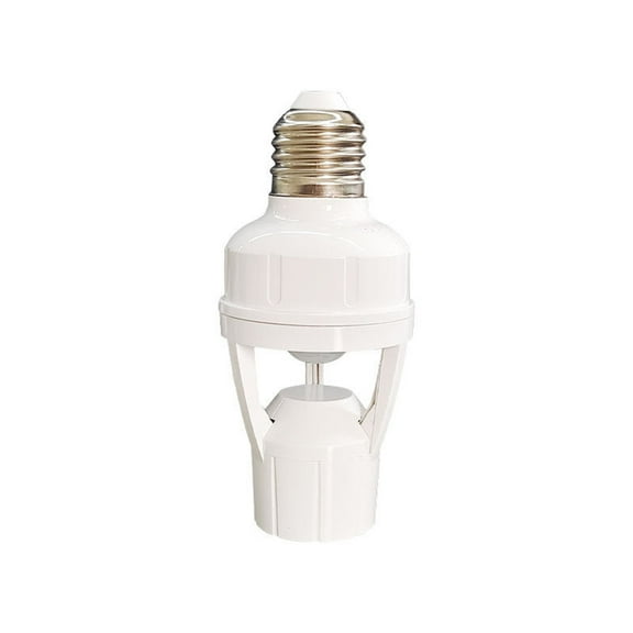 Hzrsly E27 Screw Motion Sensor Light Head High Sensitivity Infrared Automatic Lamp Socket for Energy Saving Home Security Indoor Lighting