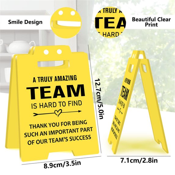 Hzrsly Funny Acrylic Desk Sign Office Prank Gift Inspirational Motivation Reminder for Colleagues and Friends Encouragement Decoration for Home and Workplace