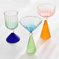 thumbnail image 1 of Hzrsly Hand Blown Irregular Cocktail Wine Glass Gradient Modern Design Reusable and Elegant Cup for Red Wine, Champagne, and Cocktails, 1 of 7