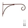 thumbnail image 1 of Hzrsly Heavy Duty Metal Wall Mount Hanger Bracket, Decorative Scroll Hook for Flower Baskets, Lanterns, Bird Feeders, Sturdy Outdoor Planter Support, Garden and Patio Decor, 1 of 6