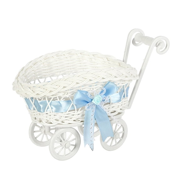 Hzrsly Imitation Rattan Storage Basket Small Weaving Basket Multi Functional Home Organization Basket for Sugars Fruits Toys and Desktop Items