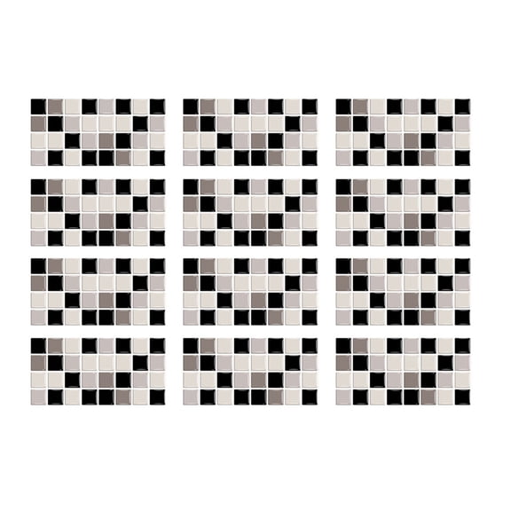 Hzrsly Imitation Wall Tiles Adhesive Stickers for Kitchen and Bathroom Remodeling PVC Waterproof Tile Film Easy Installation Decor