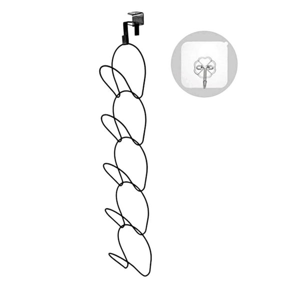 Hzrsly Multi-Layer Hanging Chain Coat Hook, Door-Mounted Organizer Rack for Hats, Scarves, Towels, Versatile Storage Solution for Entryway, Bathroom, Kitchen, Living Room