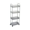 thumbnail image 1 of Hzrsly Multi-Layer Transparent Storage Rack, Movable Trolley Shelf for Kitchen, Bathroom, and Living Room, Versatile Floor Storage Cabinet for Organizing Home Items, 1 of 6