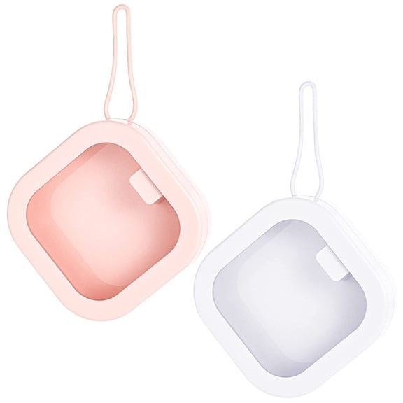 Hzrsly Portable Hair Band and Miscellaneous Item Storage Box with Hanging Rope, Transparent Window, Durable ABS and TPE Material, Ideal for Organizing Small Accessories