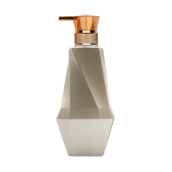 Hzrsly Premium Hand Soap Dispenser Bottle for Bathroom Kitchen Office Multi-Purpose Refillable Pump Plastic Decorative Container for Liquid Soap Shower Gel Lotion