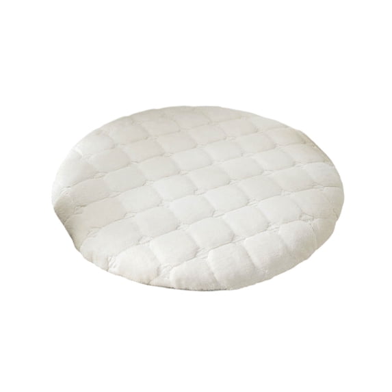 Hzrsly Round Plush Cushion Ergonomic Floor Cushion Comfortable Seat Cushion for Office Dining Chair Gaming Car Use Pain Relief Support