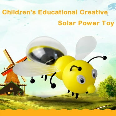 Hzrsly STEM Solar Honeybee Kit, Solar-Powered Education Science Toy for Kids 3-6 Years Old, Mini Car Toy for Boys Girls Honeybee