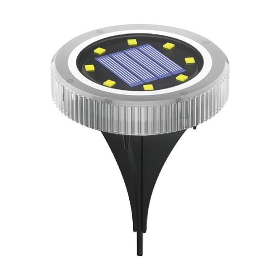 Hzrsly Solar Ground Lamp Outdoor Waterproof IP65 Solar-Powered Garden Lights for Patios Driveways and Balcony Decoration