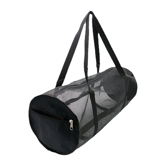 Hzrsly Sports Duffel Bag Portable Fitness Tote Athletic Gear Storage Backpack for Basketball Volleyball Soccer with Adjustable Shoulder Strap and Side Organizer for Water Bottles