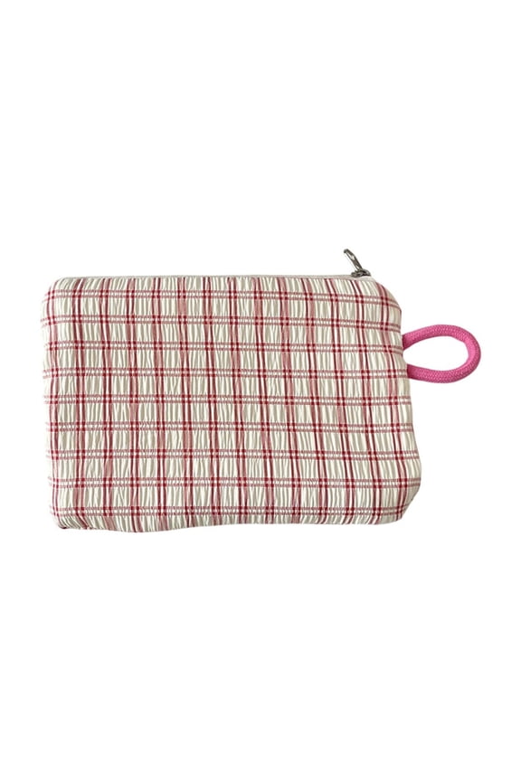 Woolen Knitted Cosmetic Bag Portable Multi-functional Coin Purse Makeup Storage Pouch Travel Organizer for Daily Use