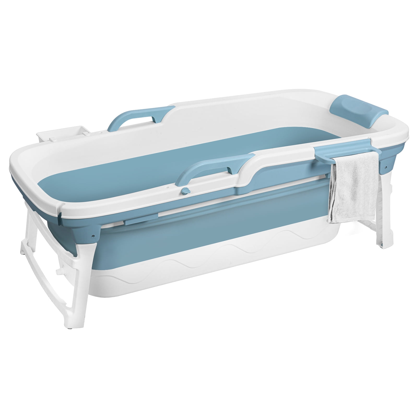 AQSQ 55 Inch Foldable Bathtub, Portable Bathtub For Adult, Large