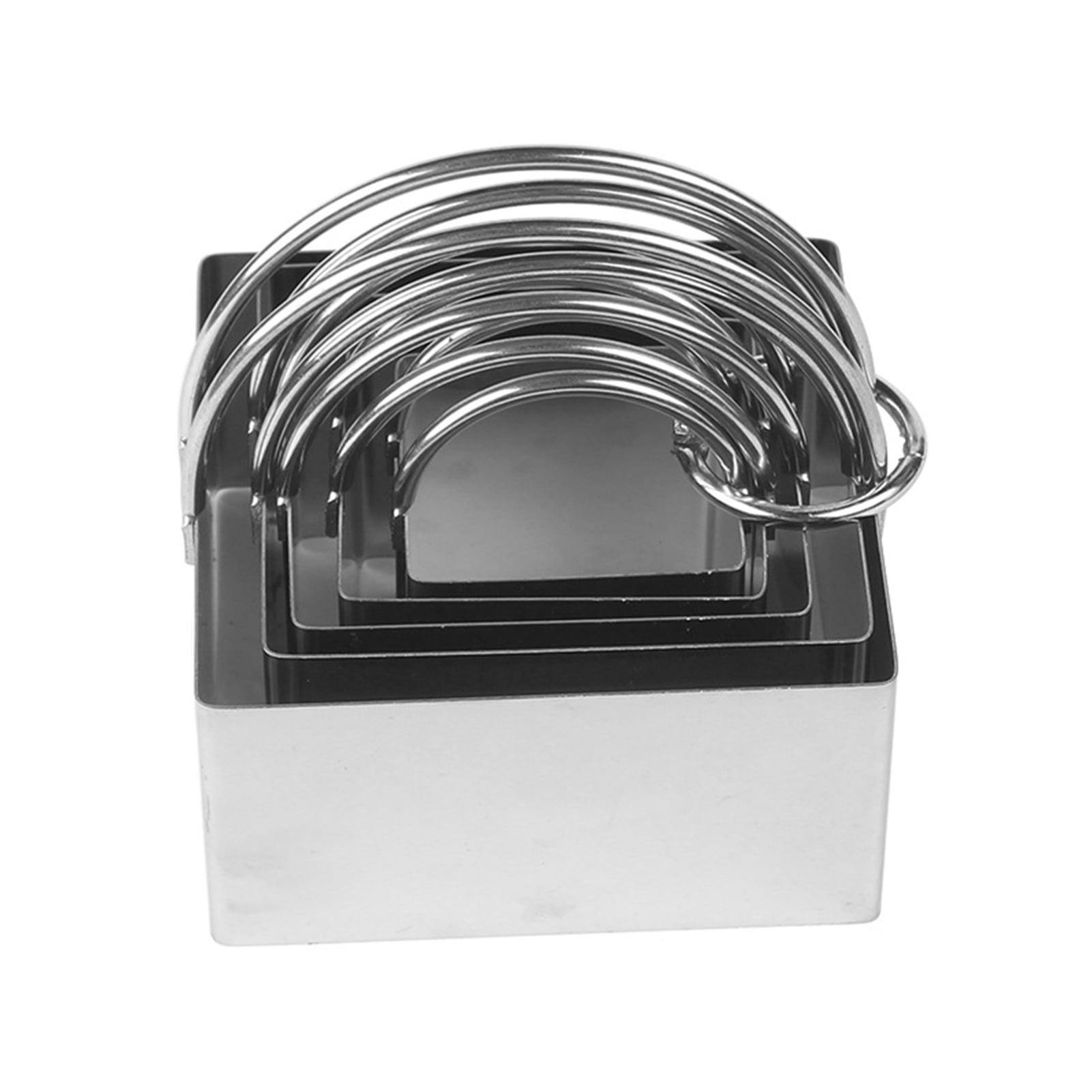 Hzsb 5Pcs Stainless Steel Cookie Cutters with Handle, Assorted Size ...