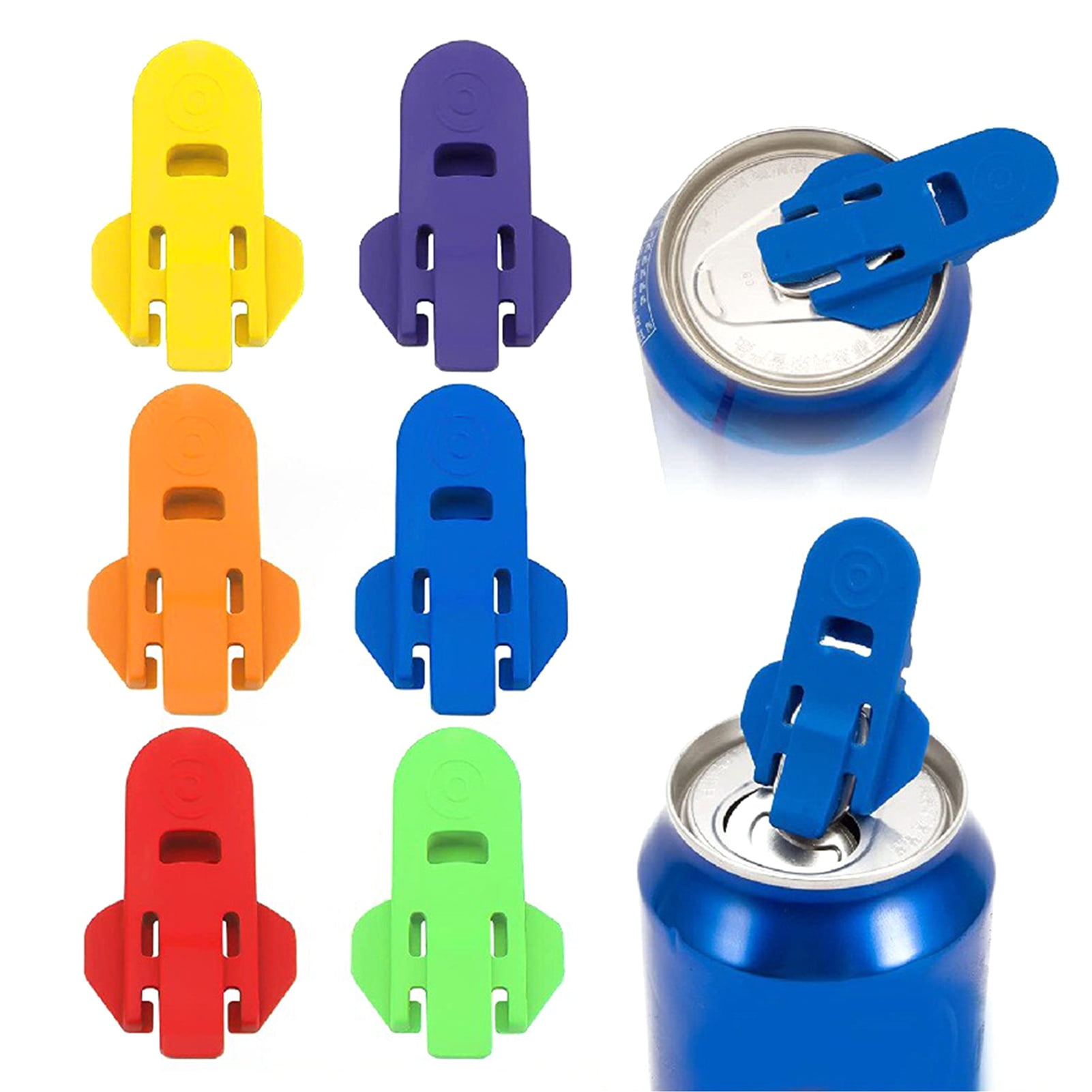 Hzsb 6 Pcs Manual Can Opener Beverage Can Top Loop Opener Tool for Pop ...