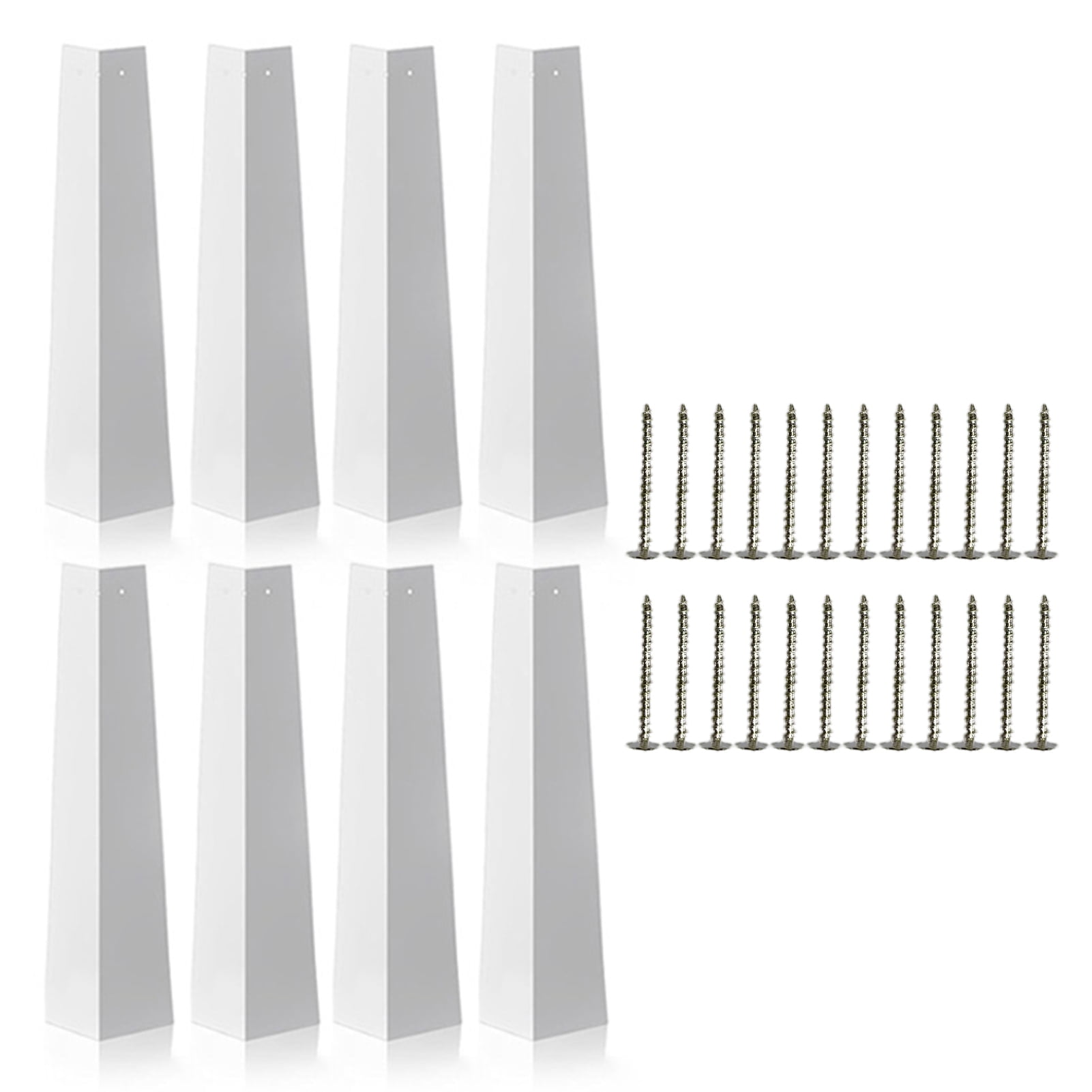 Hzsb 8Pcs Aluminum Outside Siding Corner Caps Rustproof High Strength
