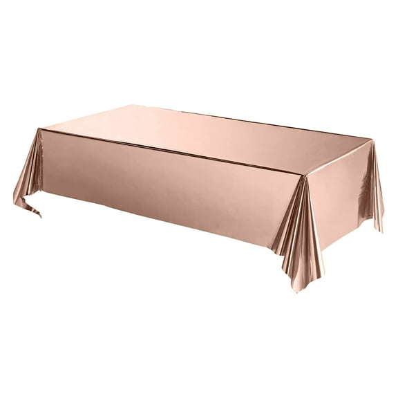 Hzsb Disposable Rectangle Party Table Cloth Waterproof Table Cover Solid Color Tear-Resistant Easy to Clean Dining Table Protector Cover