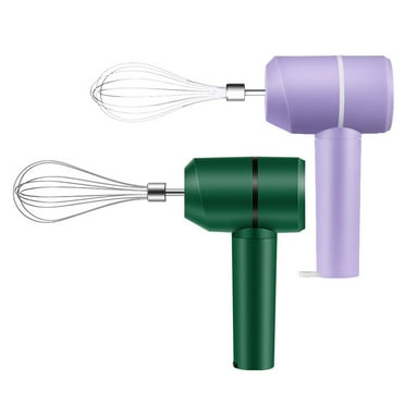 Hzsb Electric Egg Beater Handheld Mixer USB-C Rechargeable Cordless Whisk with Detachable Beaters 3 Speeds Kitchen Tool