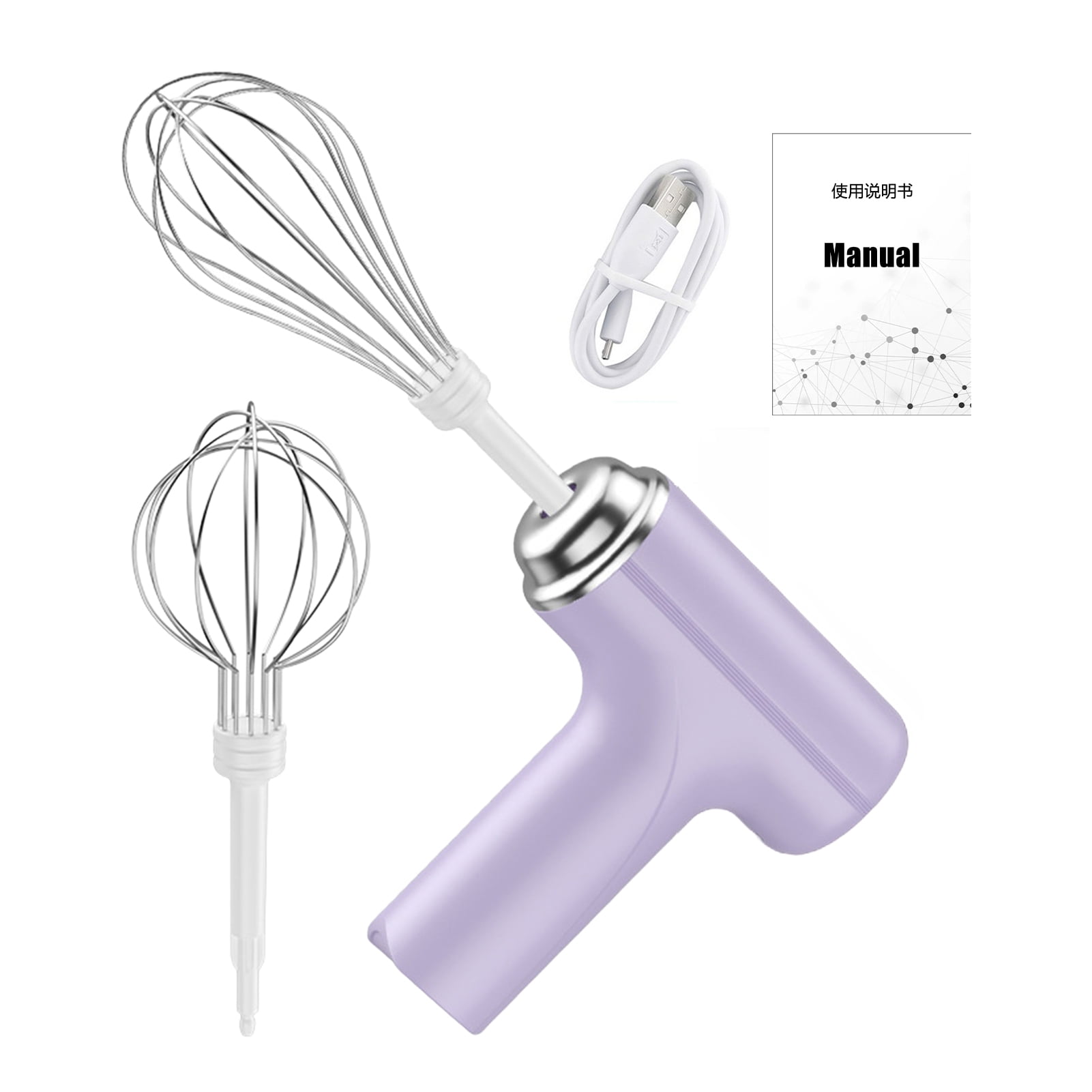 Hzsb Electric Egg Beater Mixer 3Speed Control Interchangeable Stirring