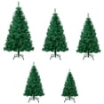 thumbnail image 1 of Hzsb Flame Retardant Christmas Tree, 5/6/7 Artificial Pine Needle Xmas Tree with Many Branch Tips and Detachable Metal Base for Home, Office, Shop Decoration, 1 of 8