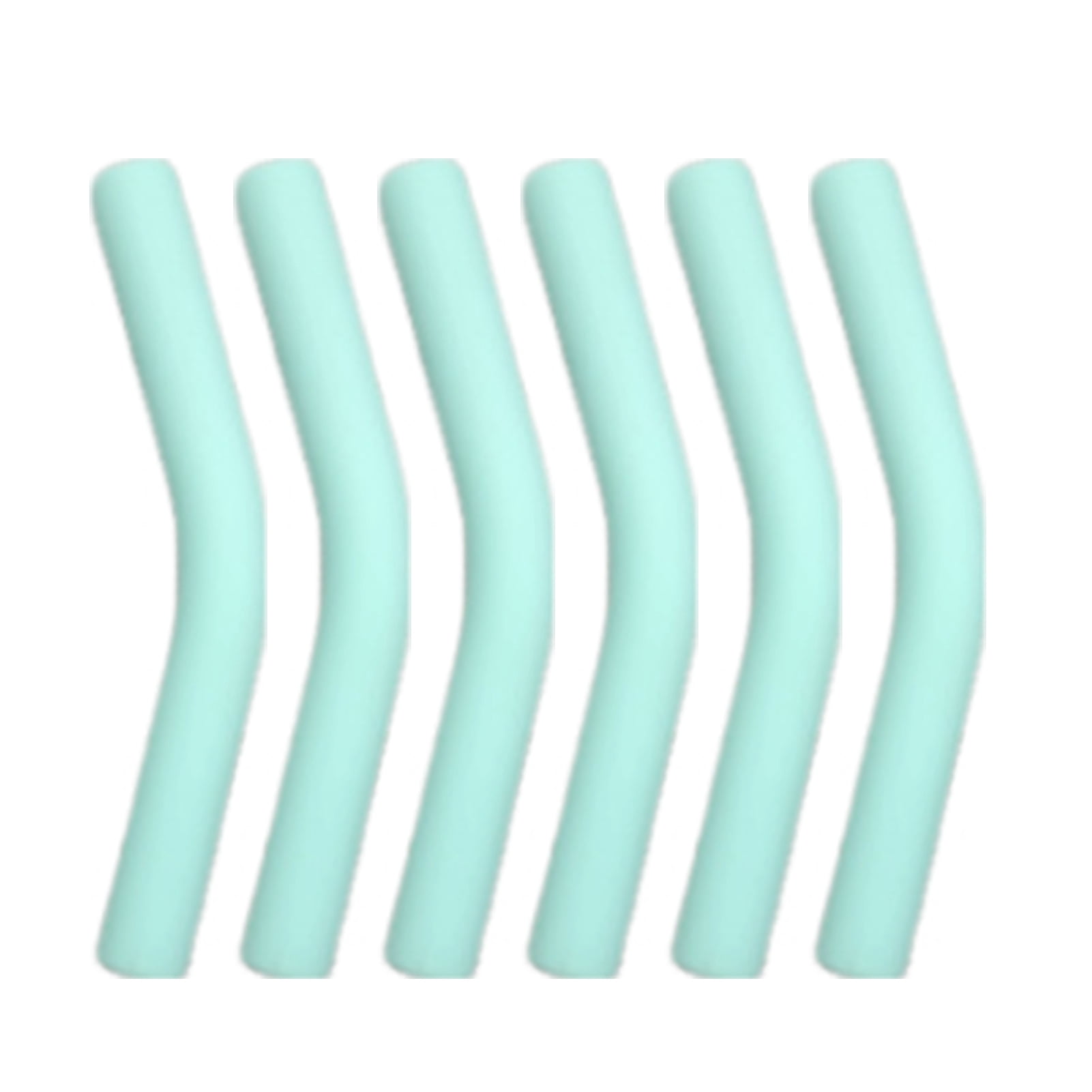 Hzsb Flexible Silicone Straw Tips - 6Pcs Reusable Food Grade Covers ...