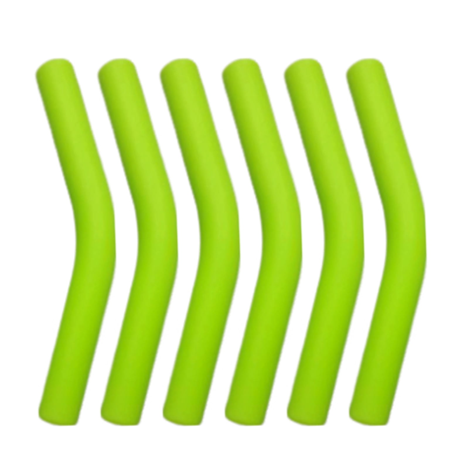 Hzsb Flexible Silicone Straw Tips - 6Pcs Reusable Food Grade Covers ...