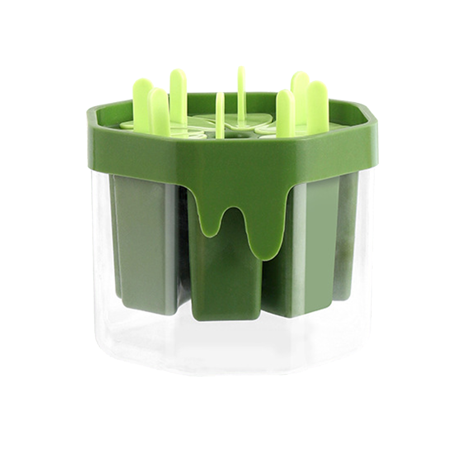 Hzsb Ice Cream Mold with Lids 8 Grids Stackable BPAFree Ice Pop Maker