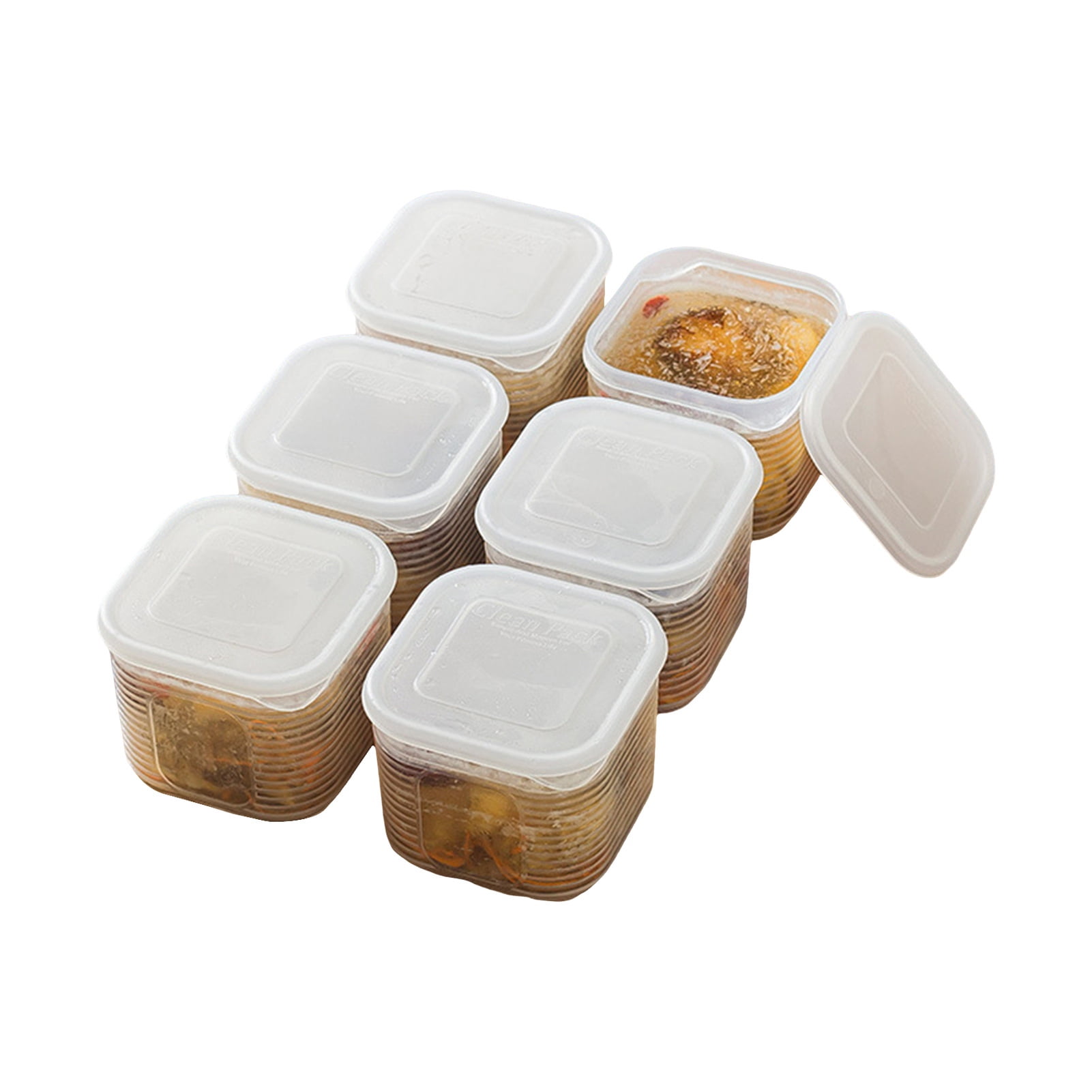 Hzsb Kitchen Soup Storage Box with Scale Transparent Airtight Leakproof ...