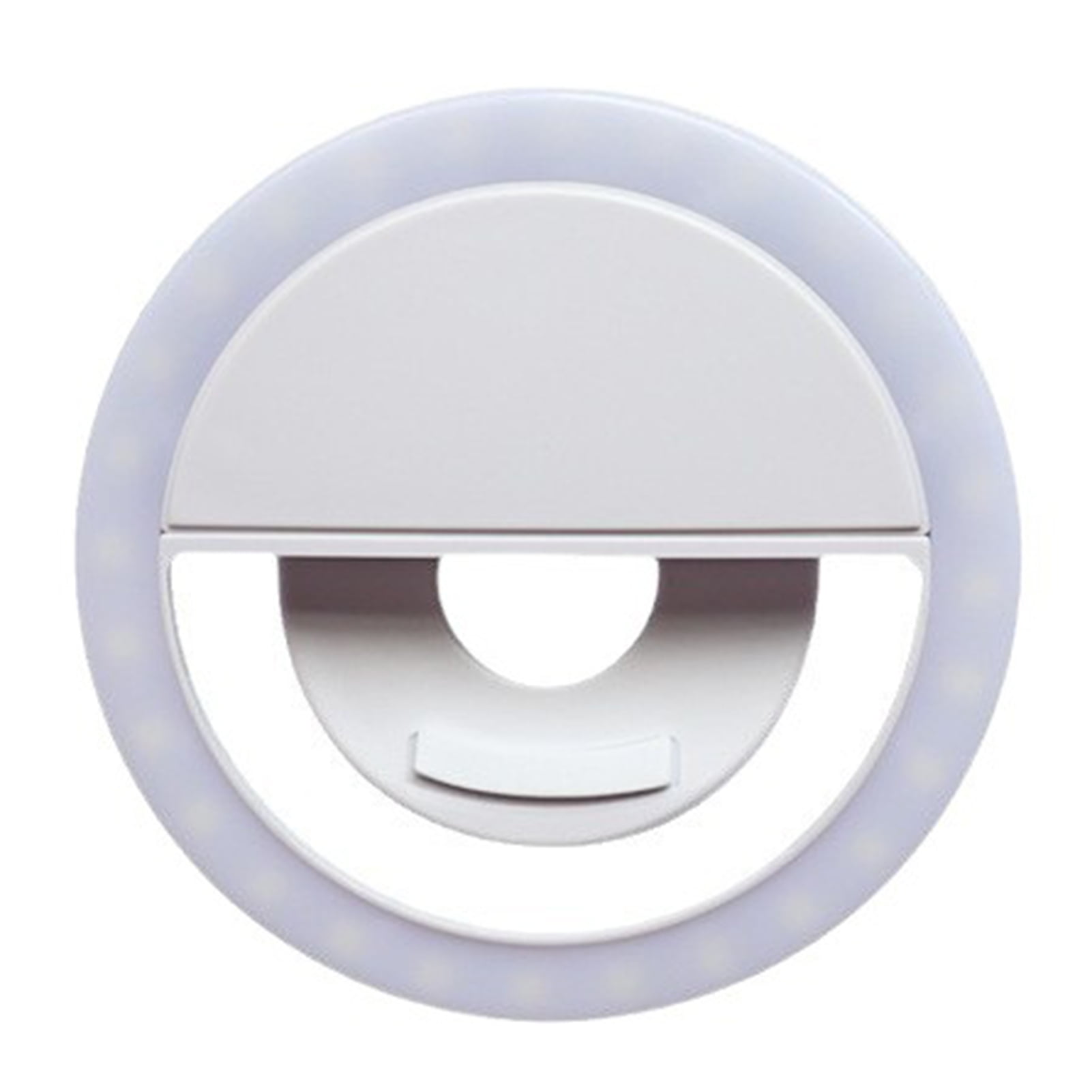 Hzsb LED Rechargeable Selfie Fill Light 3 Modes Clip-on Round Beauty ...