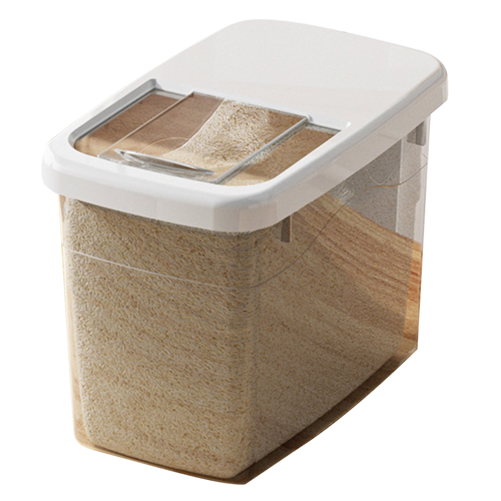 Hzsb Rice Storage Box Large Capacity Dustproof Transparent Rice Grain ...