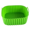 thumbnail image 1 of Hzsb Silicone Air Fryer Basket Tray Square Reusable Silicone Pot 7QT Air Fryer BPA-Free Steamer Oven Liner, 1 of 7