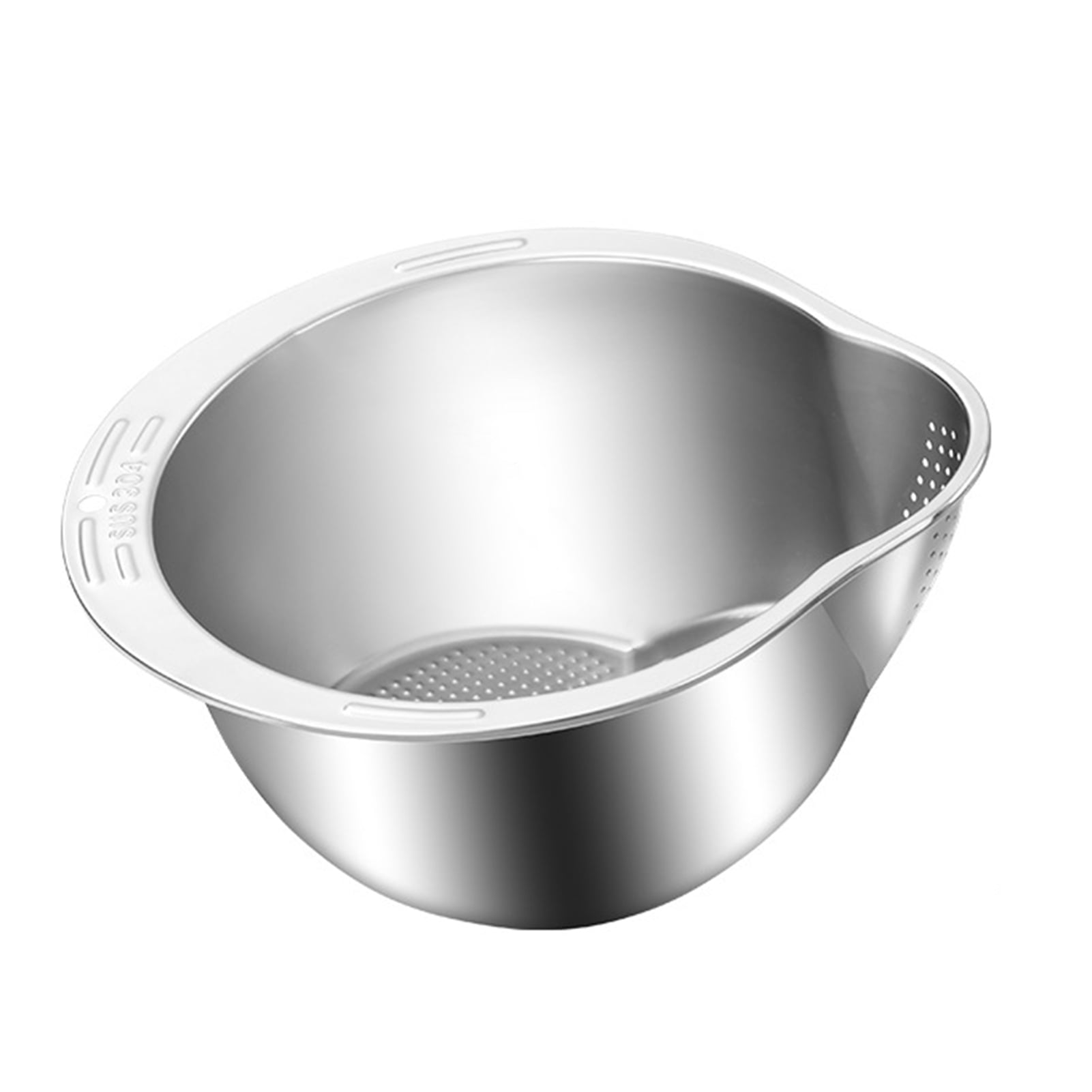 Hzsb Stainless Steel Rice Washer Strainer Bowl Quick Drainage Rice