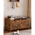 thumbnail image 1 of Hzuaneri 39.4" Storage Bench,Lift-Top Storage Trunk, Toy Box Chest, Rustic Brown SB04501X, 1 of 7
