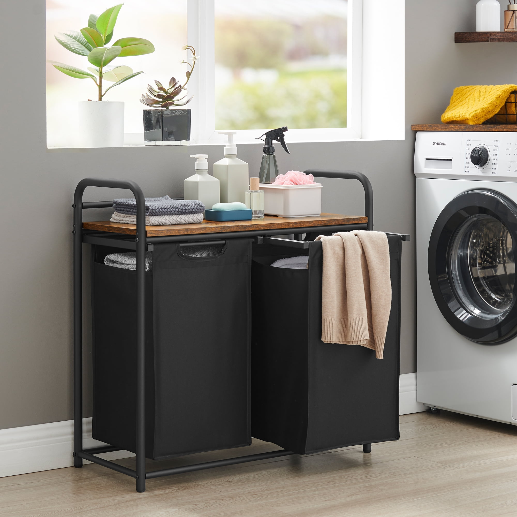 Hzuaneri Laundry Hamper, Laundry Basket, 2 PullOut and