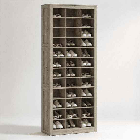 Free Standing Wardrobe Racks Hzuaneri Shoe Storage Cabinet, 36 Pairs Free Standing Closet Organizer ...