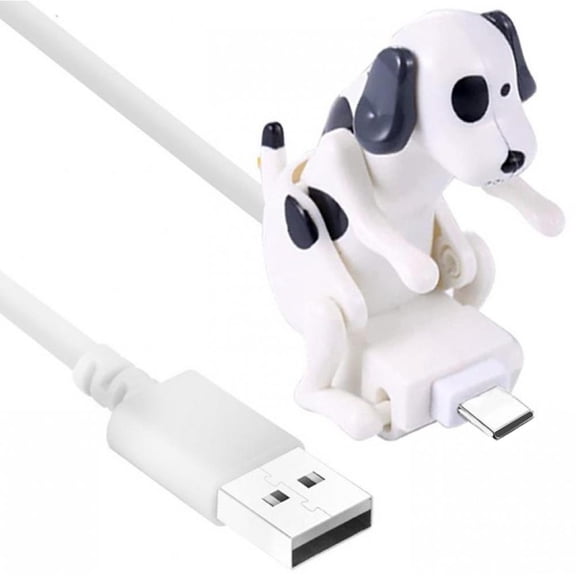 Hzzsbu 1.2M Type-c USB Phone Cable Mini Humping Spot Dog Toy Smartphone Cable Data Charging Line Phone Cables