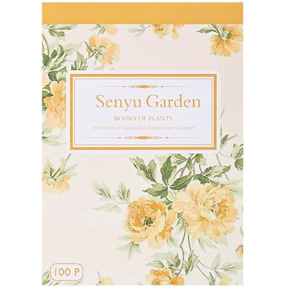Hzzsbu 100pcs Vintage Flower Themed Scrapbook Paper Aesthetic Patterned Craft Paper for DIY Card Making