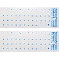 thumbnail image 1 of Hzzsbu 2Pcs Russian Transparent Keyboard Stickers Russia Layout Alphabet Label Letters for Notebook Computer PC Laptop, 1 of 7