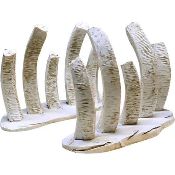 Hzzsbu 2pcs Dinosaur Skeleton Ornaments, Aquarium Decor for Fish Tanks, Reptile Cages & Pet Habitats