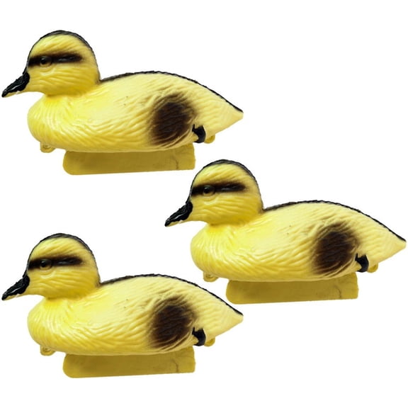 Hzzsbu 3 Pack Pond Ducklings Floating Duck Fish Pond Ornament Plastic Ducklings Ducks For Garden Yard Lawn Decor