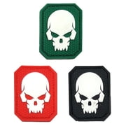 Hzzsbu 3PC Luminous PVC Patches Glow In Dark Rubber Seal Team Patches Cat Eyes Medic Military OPS Armband Tactical Emblem Badge