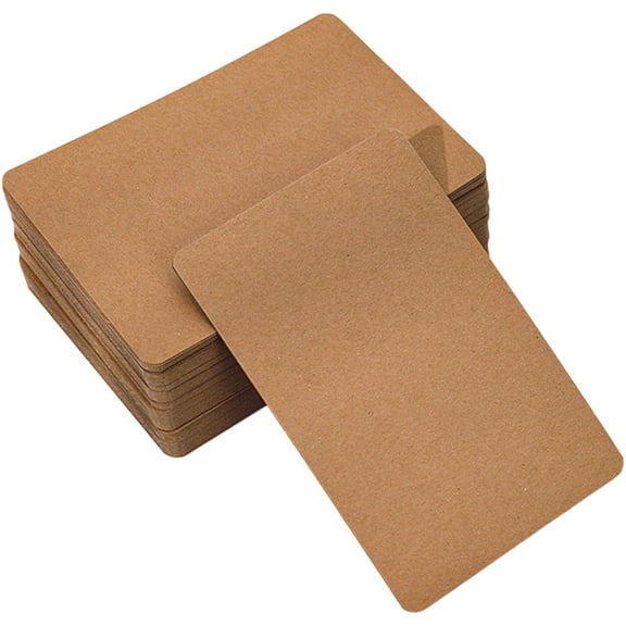 Hzzsbu 50pcs Vintage Blank Note Cards Double Sided Thick Cardstock DIY Greeting Invitation Message Note Cards Craft Paper for Drawing Calligraphy