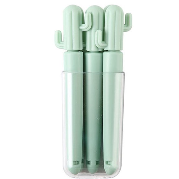 Hzzsbu 5PCS Light Green Cactus Food Bag Clips with Storage Box Freezer Snack Sealing Clips