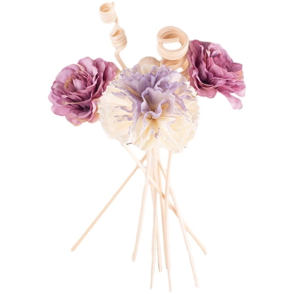 Hzzsbu 8Pcs/Set Aromatherapy Rattan Fragrance Diffuser Fireless Aromatherapy Rattan Stick Flower Diffuser Aromatherapy Stick DIY Home Bedroom Decoration