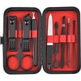 thumbnail image 1 of Hzzsbu 9pcs/set Nail Clippers Manicure Pedicure Set Portable Travel Stainless Steel Nail Cutter Tool Kit Fingernail Suit, 1 of 7