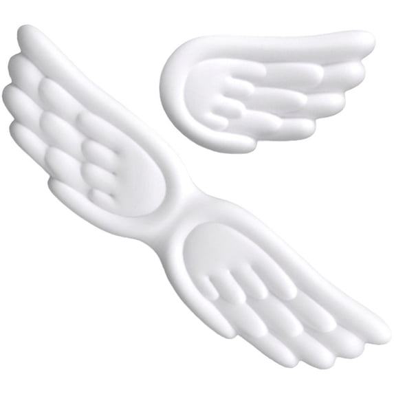 Hzzsbu Angel Wing Keyboard Wrist Rest Set, Ergonomic Keyboard Wrist Rest and Mouse Pad with Wrist Support for Computer, Gaming, Office