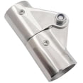 thumbnail image 1 of Hzzsbu Boat Tube Hinge Boat Pole Railing Mast Canopy Stainless Steel Tube Pipe Folding Swivel Coupling Connector For Fun Canopies, 1 of 7