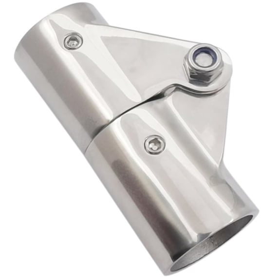 Hzzsbu Boat Tube Hinge Boat Pole Railing Mast Canopy Stainless Steel Tube Pipe Folding Swivel Coupling Connector For Fun Canopies
